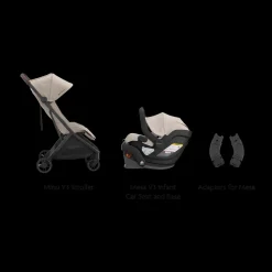 Minu V3 Stroller, Mesa V3 & Car Seat Adapters