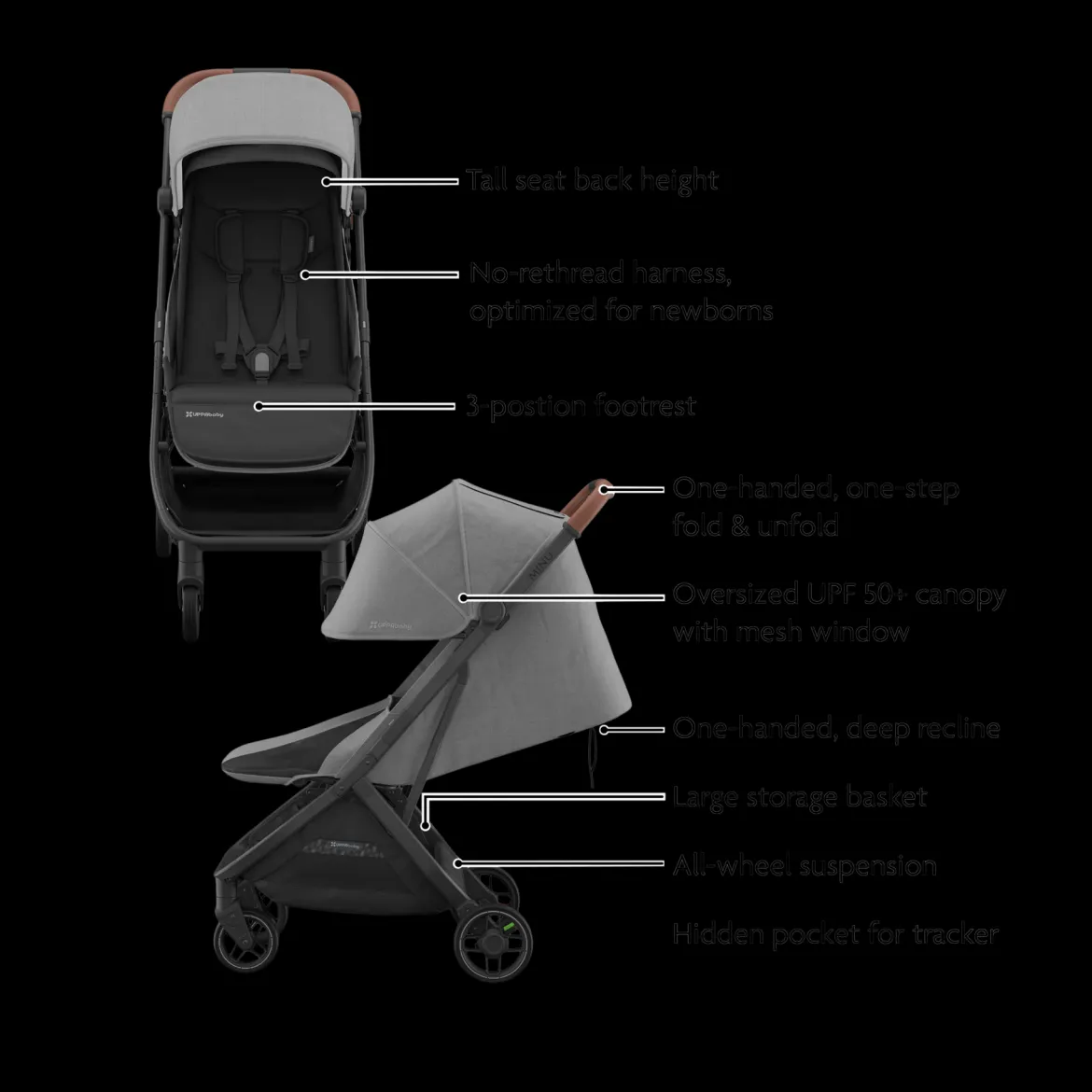 Minu V3 Stroller, Mesa V3 & Car Seat Adapters