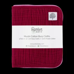 Muslin Cotton Burp Cloths (4-Pack)
