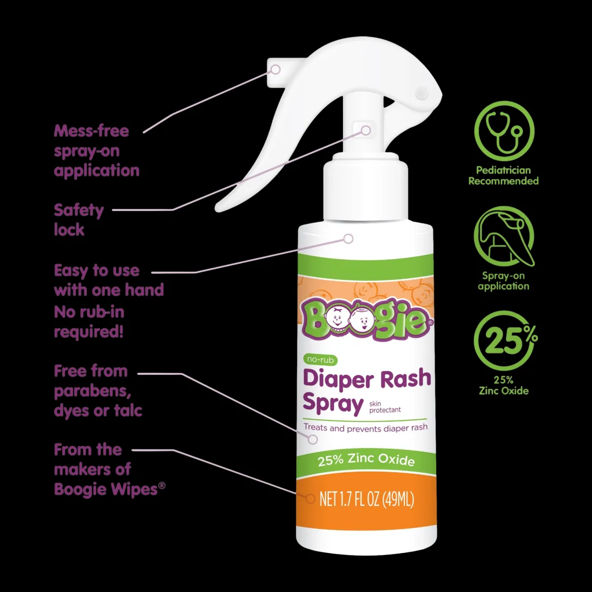 No-Rub Diaper Rash Spray