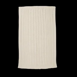 Organic Cable Knit Stroller Blanket