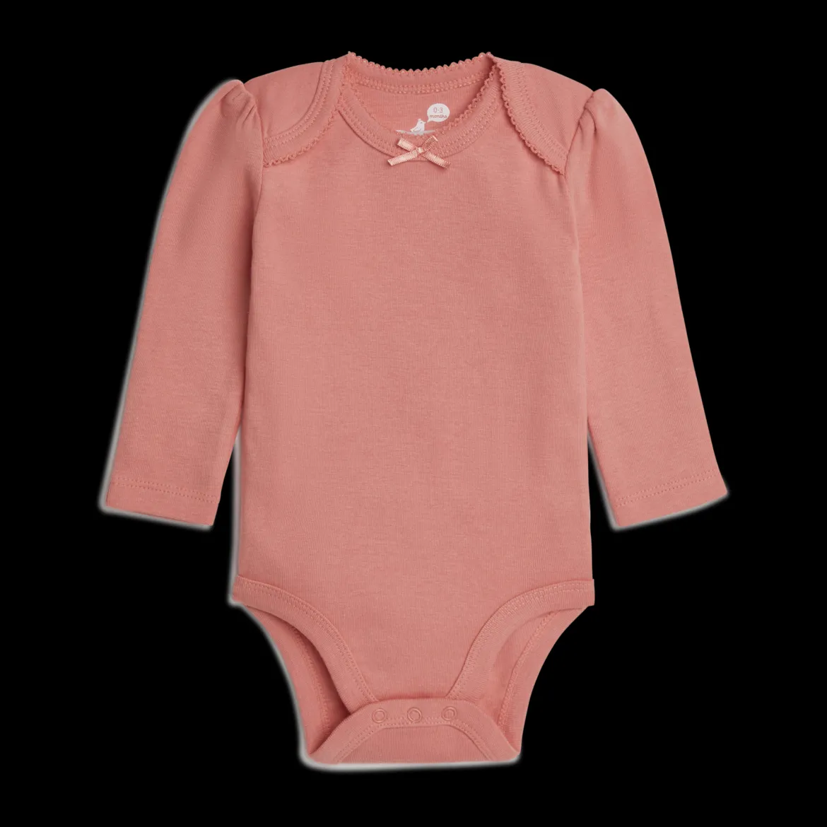 Organic Cotton Long-Sleeve Solid Bodysuits (5 Pack)