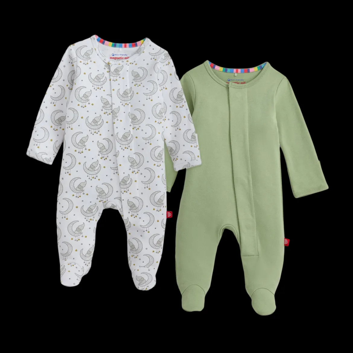 Organic Cotton Magnetic Footie 2 Pack Bundle