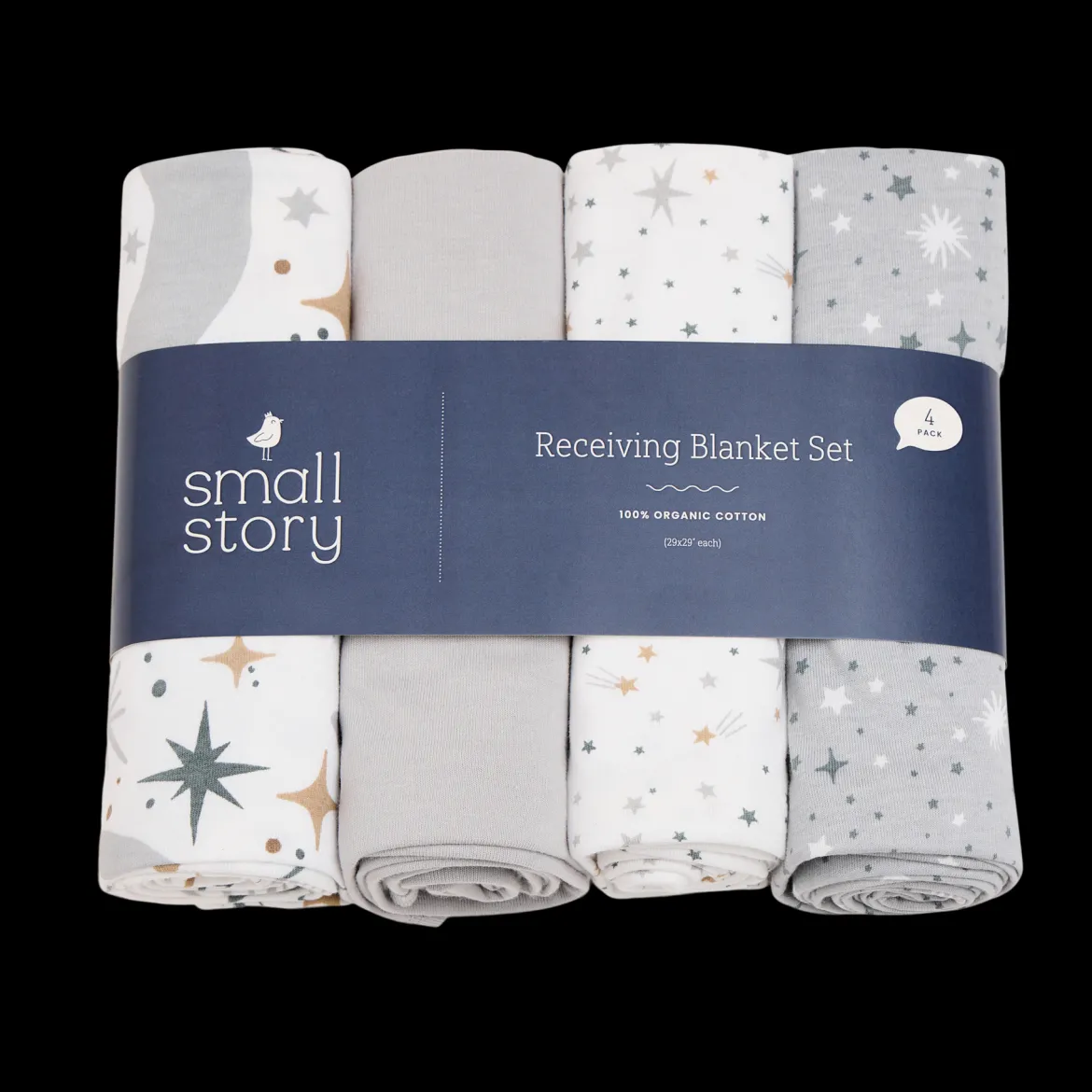 Organic Cotton Receiving Blanket (4 Pack)