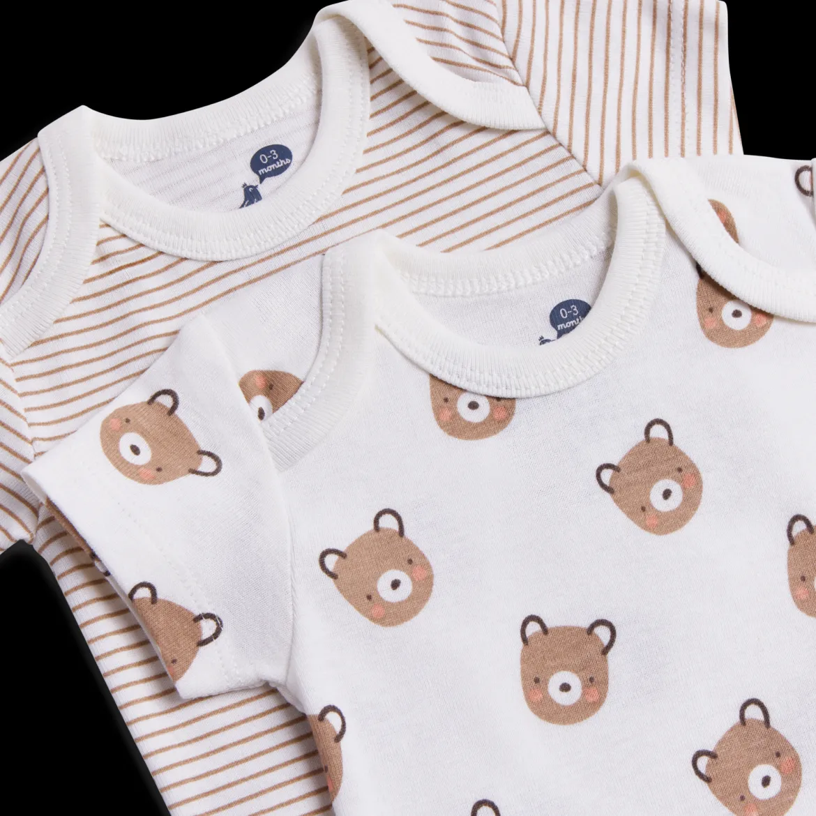 Organic Cotton Short-Sleeve Printed Bodysuit (5 Pack)