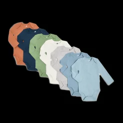 Organic Cotton Solid Long Sleeve Bodysuit (7 Pack)