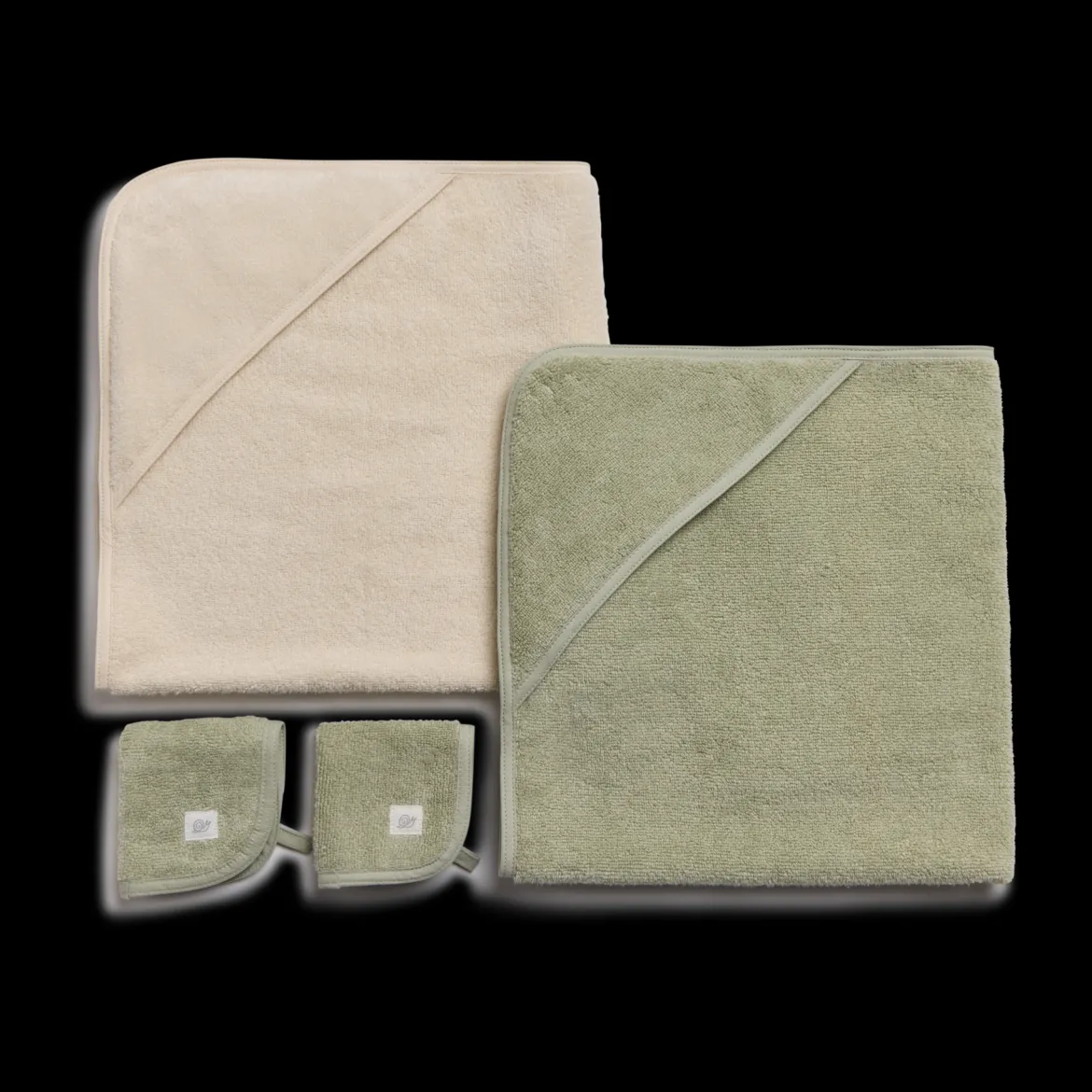 Organic Cotton Towel and Washcloth 4-Piece Set