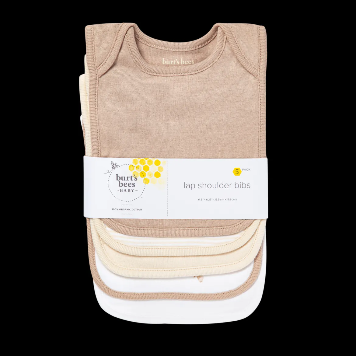 Organic Lap Shoulder Bibs (5 Pack)