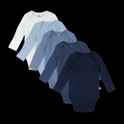5-Pack Organic Cotton Long Sleeve Bodysuit