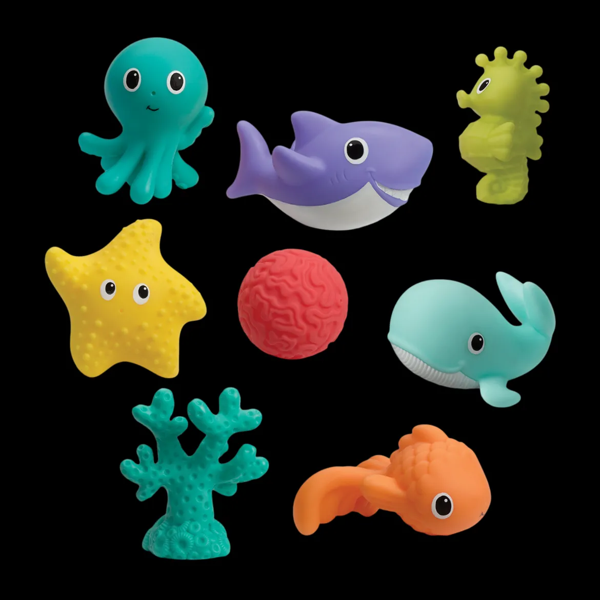 Pat & Play Water Mat Wee Wild Ones & Aquarium Bath Squirters Bath Time Bundle