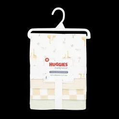 4-Piece Flannel Receiving Blanket