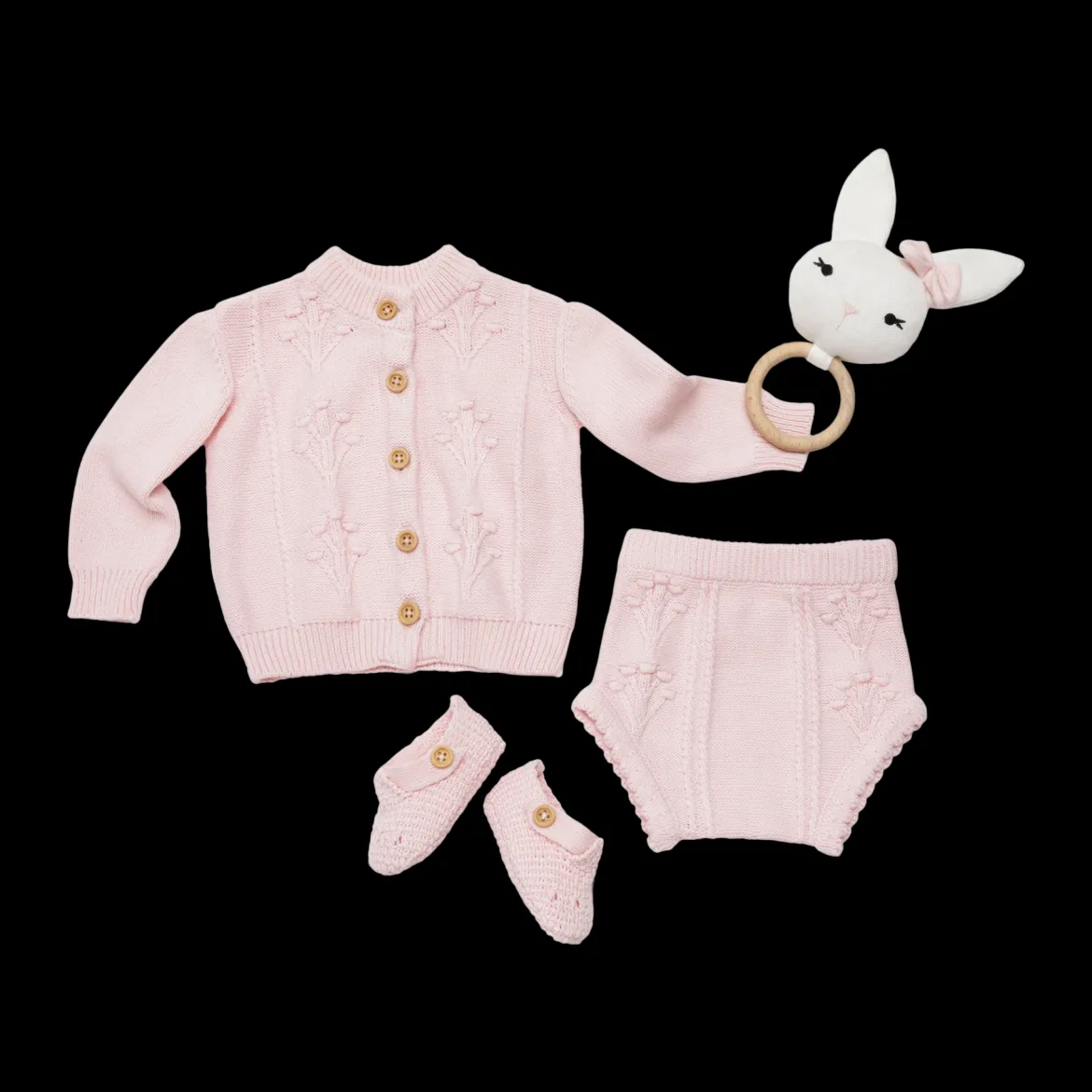 4-Piece Floral Sweater Set