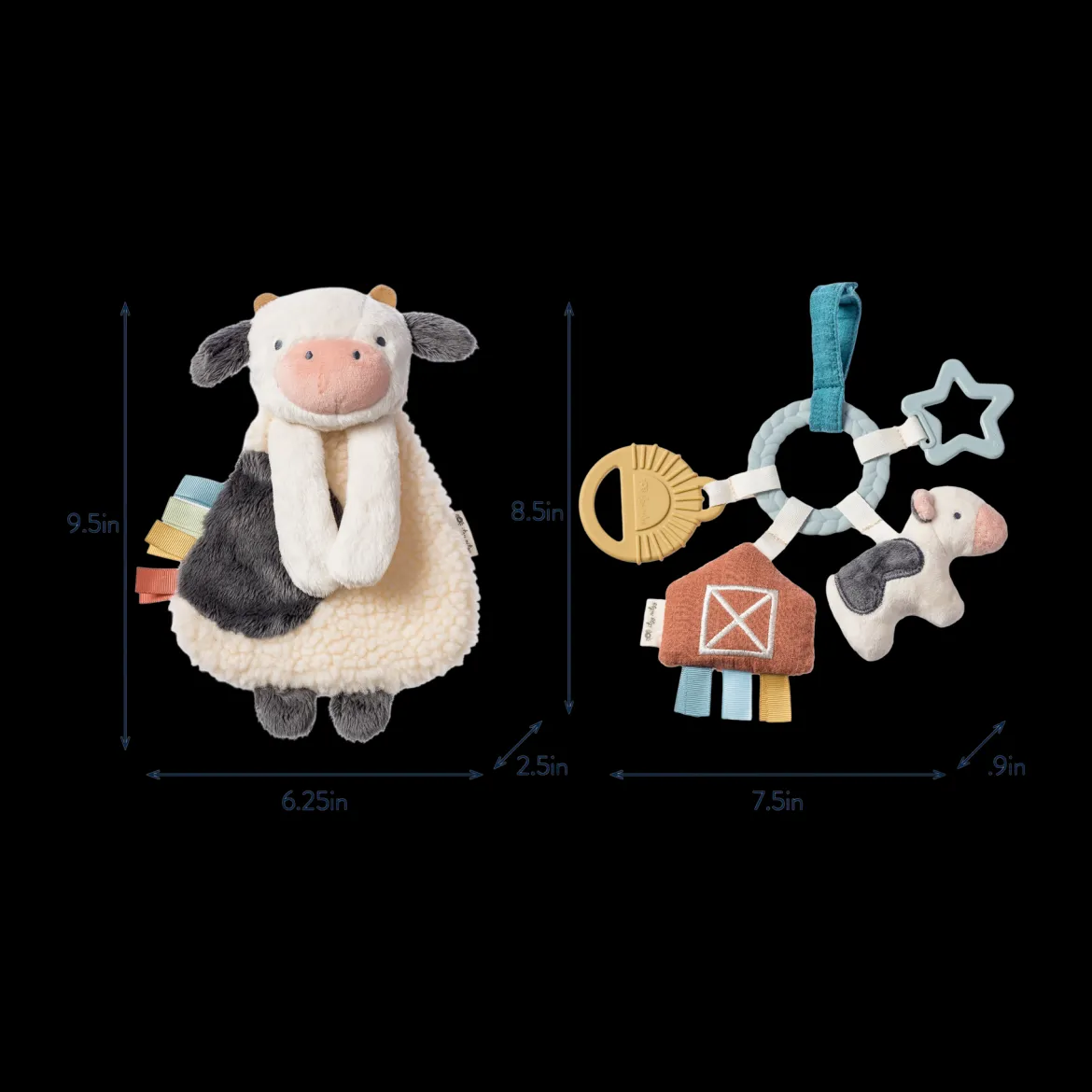 Plush Lovey & Teething Activity Toy Gift Set