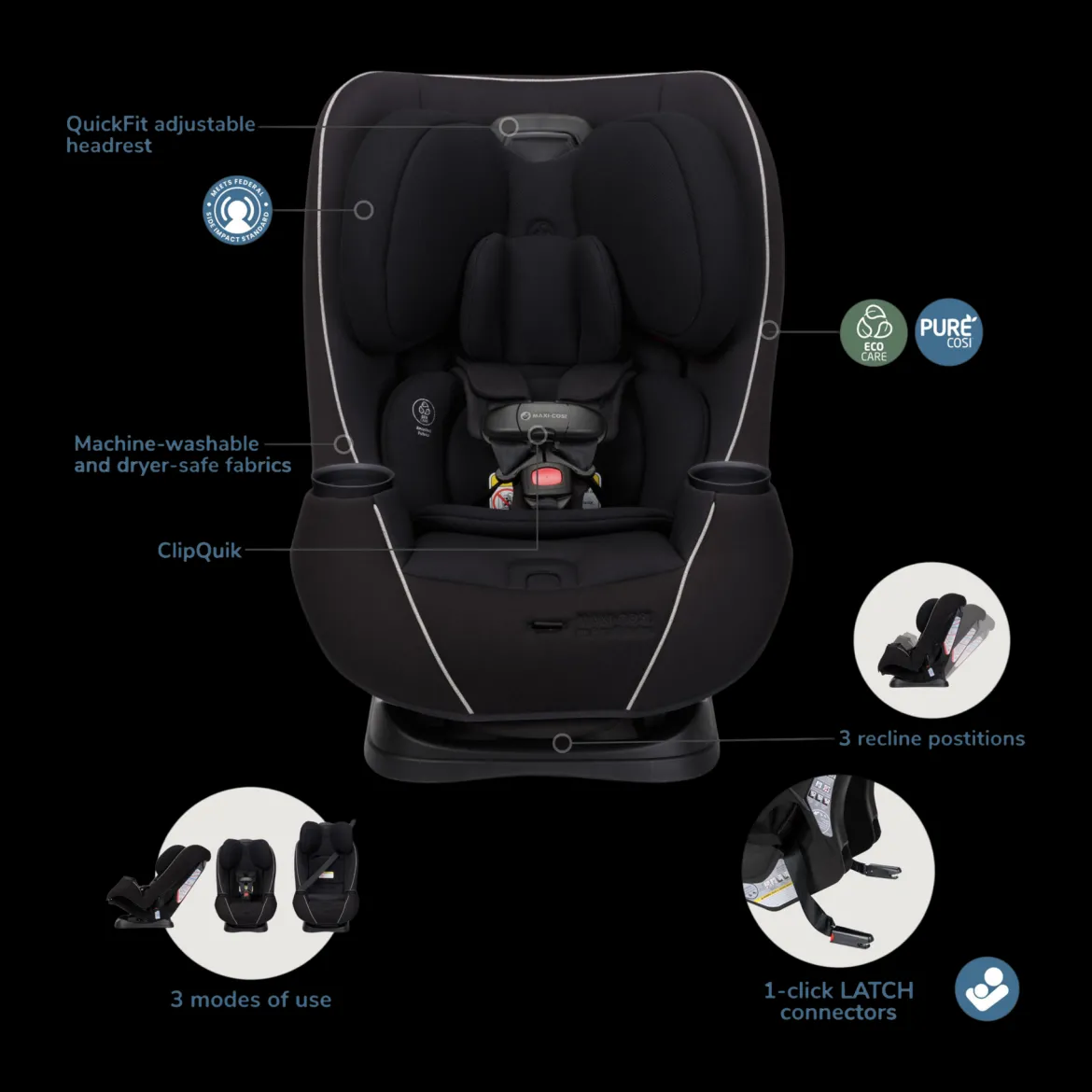 Pria Max All-in-One Convertible Car Seat