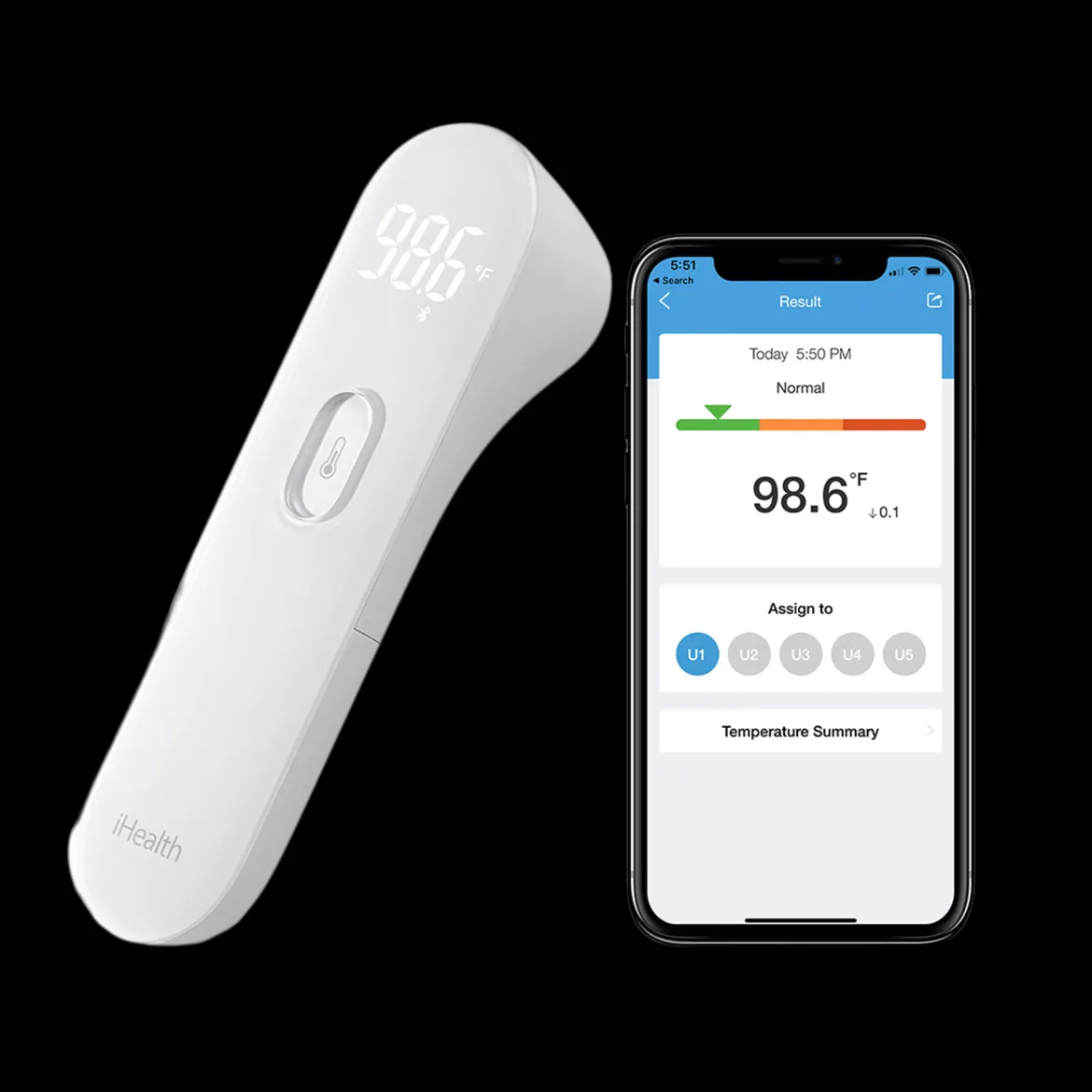 PT3SBT No-Touch Wireless Thermometer