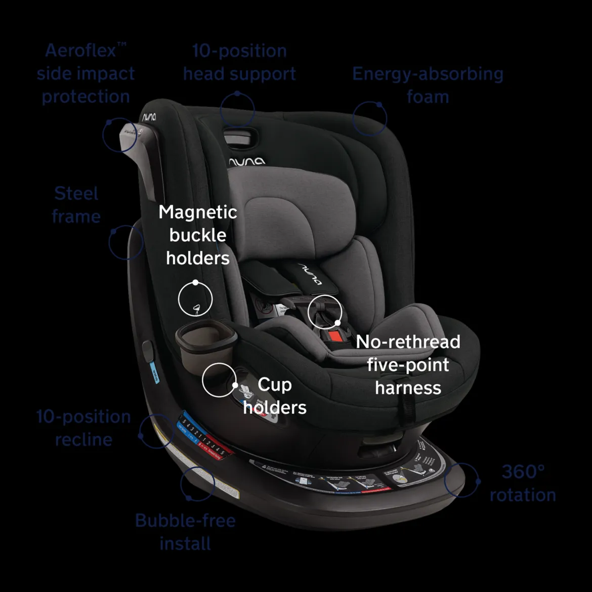 REVV Rotating Convertible Car Seat