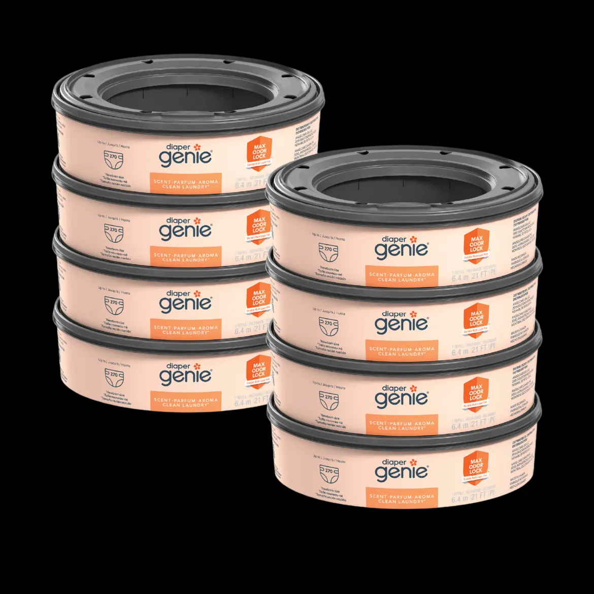 Round Refill Bags (8-Pack) - Compatible with Complete and Expressions Pails