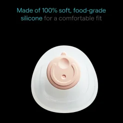 Silicone Breast Milk Collector Cups with Storage Plug (2 Pack)