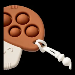 Silicone Teether with Sensory Popper