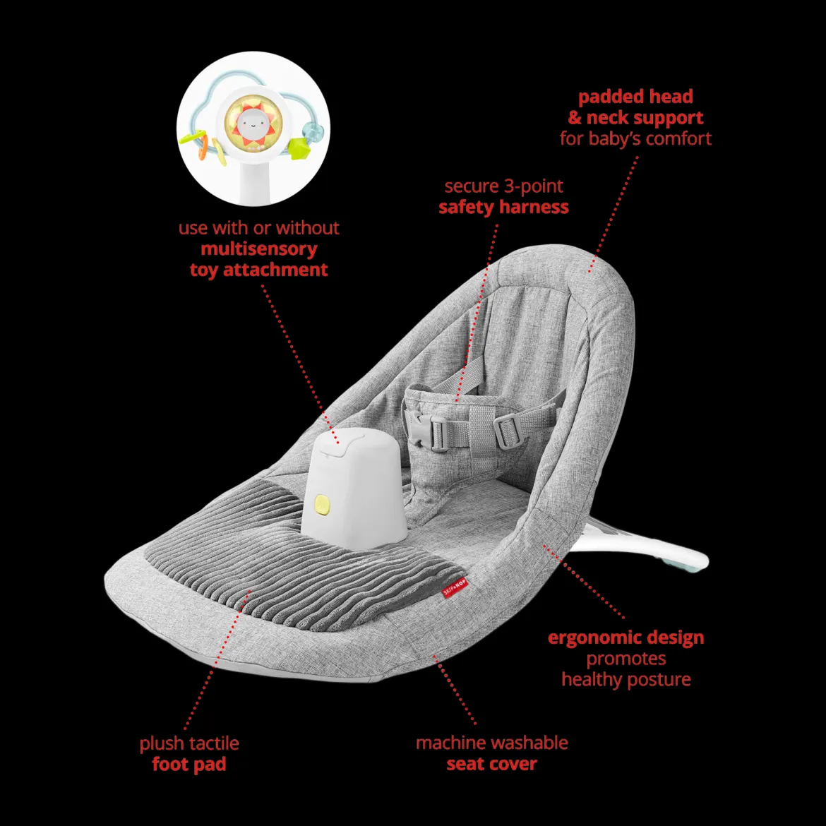 Silver Lining Cloud Upright Floor Seat