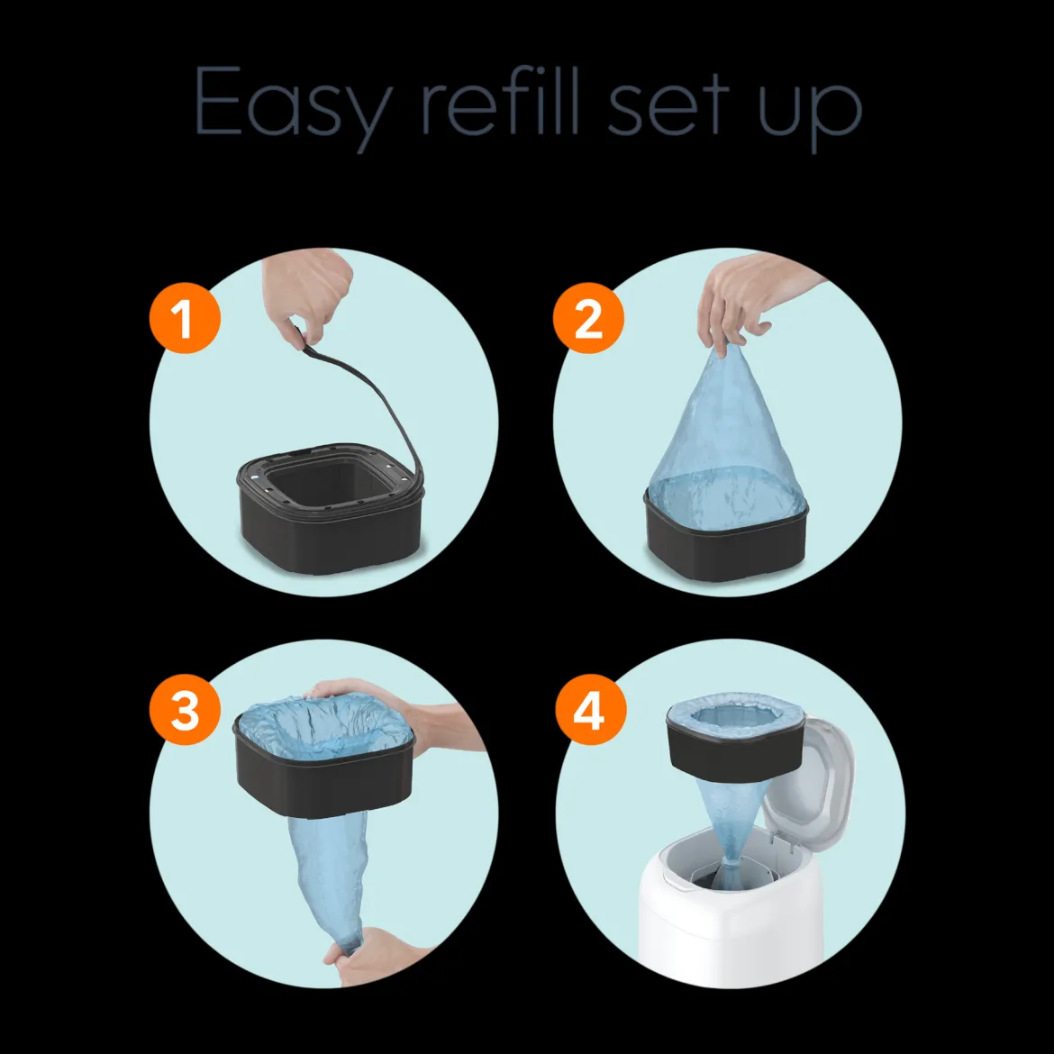 Square Refill Bags (Compatible with Compact, Classic, Select Pails)