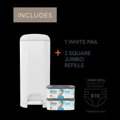 Stainless Steel Select Pail Gift Set with 2 Jumbo Refills