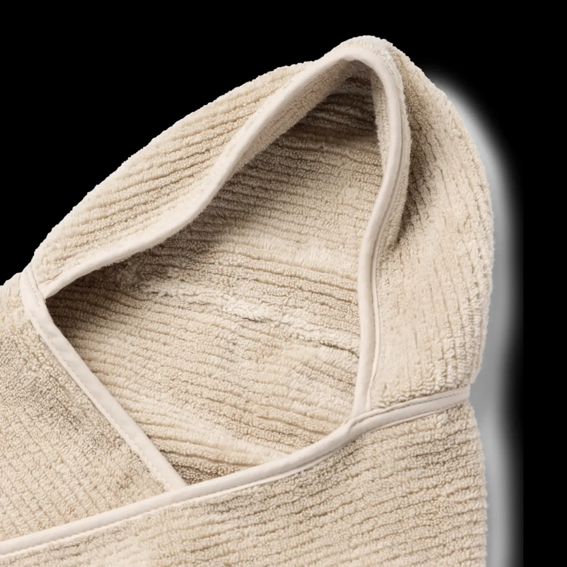 The Organic Ribbed Hooded Towel