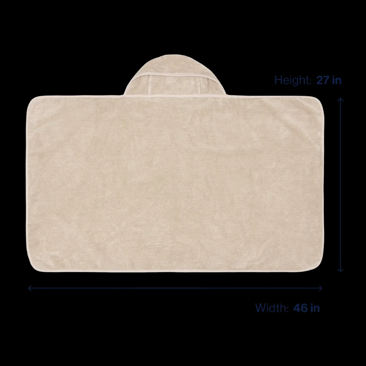 The Organic Ribbed Hooded Towel