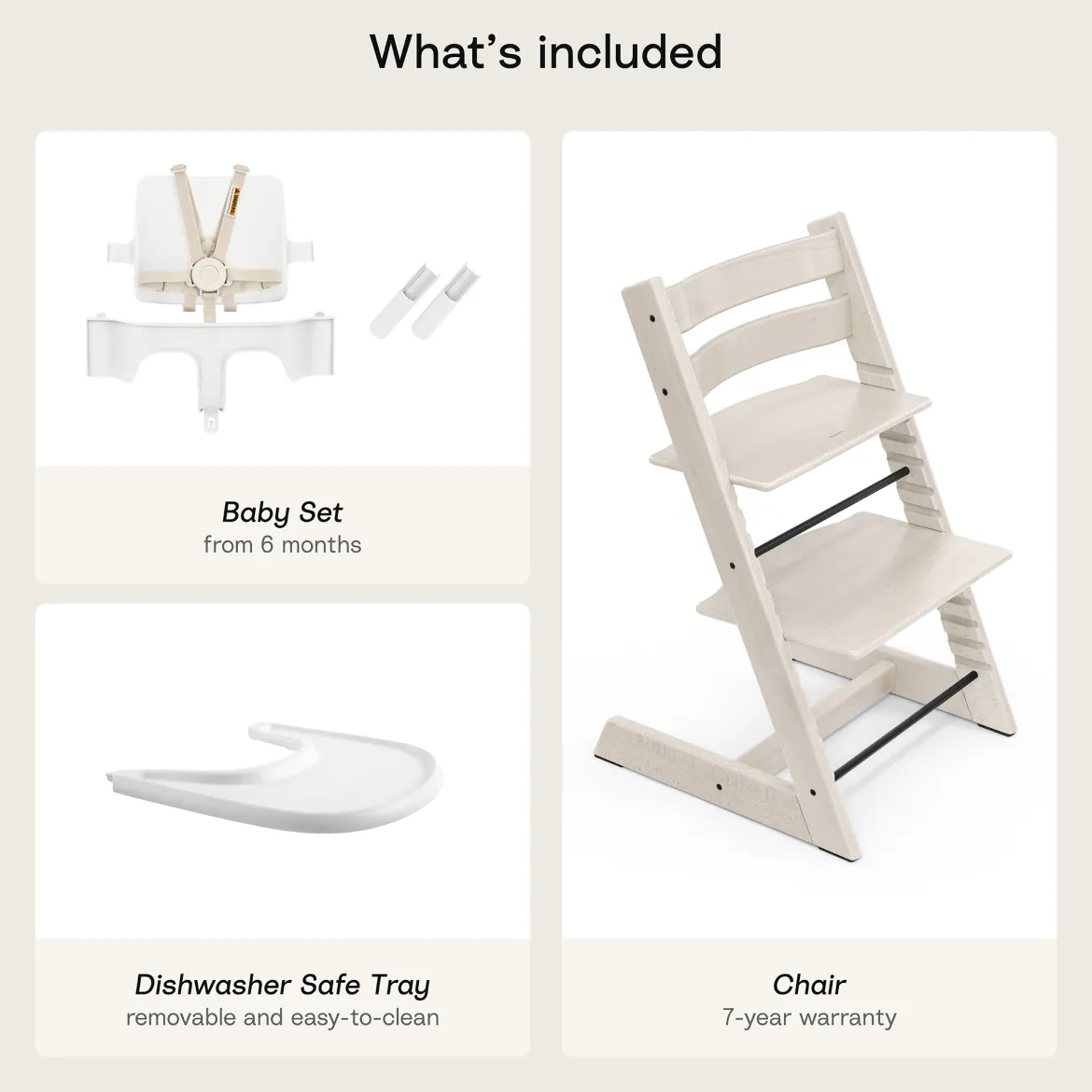 Tripp Trapp High Chair² + Tray Bundle