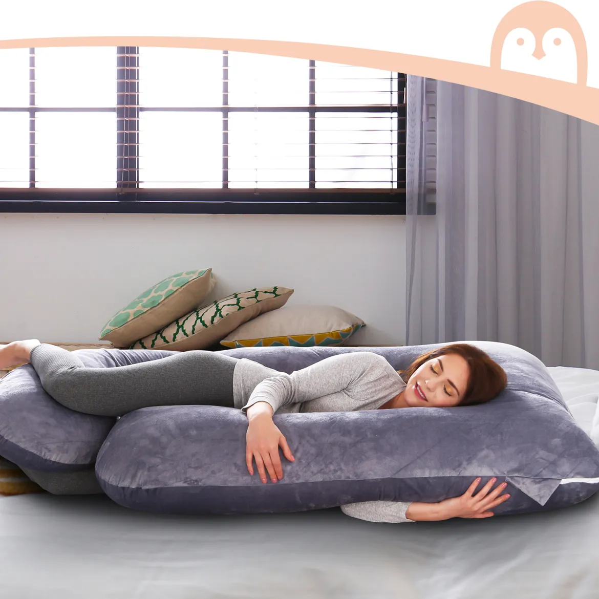 U-Shaped Full Body Maternity Pillow