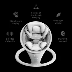 Vibration Baby Swing - Bluetooth-Enabled Smart Seat with Music and Motion