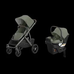 Vista V3 Stroller & Aria V2 Lightweight Infant Car Seat Travel System