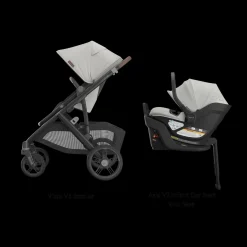 Vista V3 Stroller & Aria V2 Lightweight Infant Car Seat Travel System