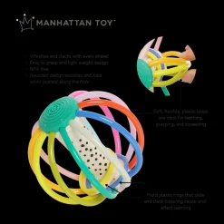 Whistle Ball Colorpop Rattle